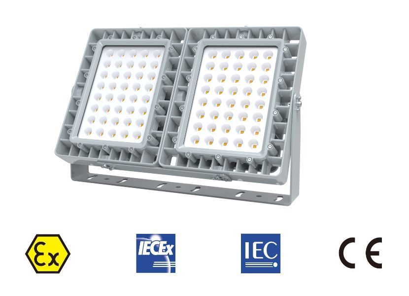 كشاف LED مقاوم للانفجار من سلسلة EX05D بقوة 300 واط/400 واط